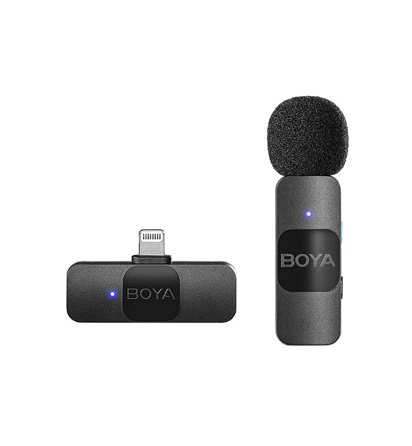 Boya - BY-V1 Wireless Microphone System With Separate High Noise Reduction Button for Eye phone,Eye OS Devices Boya - BY-V1 Wireless Microphone System With Separate High Noise Reduction Button for Eye phone,Eye OS Devices